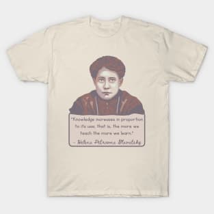 H. P. Blavatsky Portrait and Quote T-Shirt